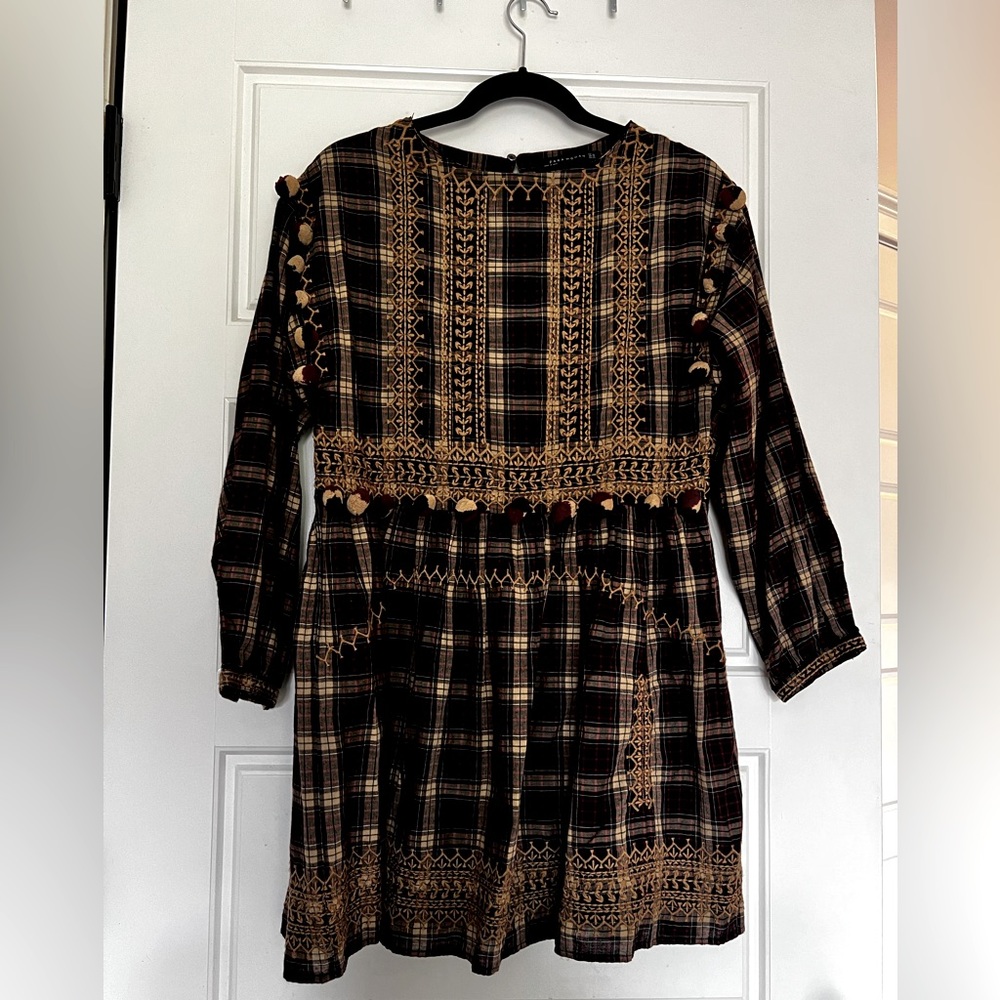 **LOWEST PRICE-BUNDLE!!** Embroidered and Pom Pom dress